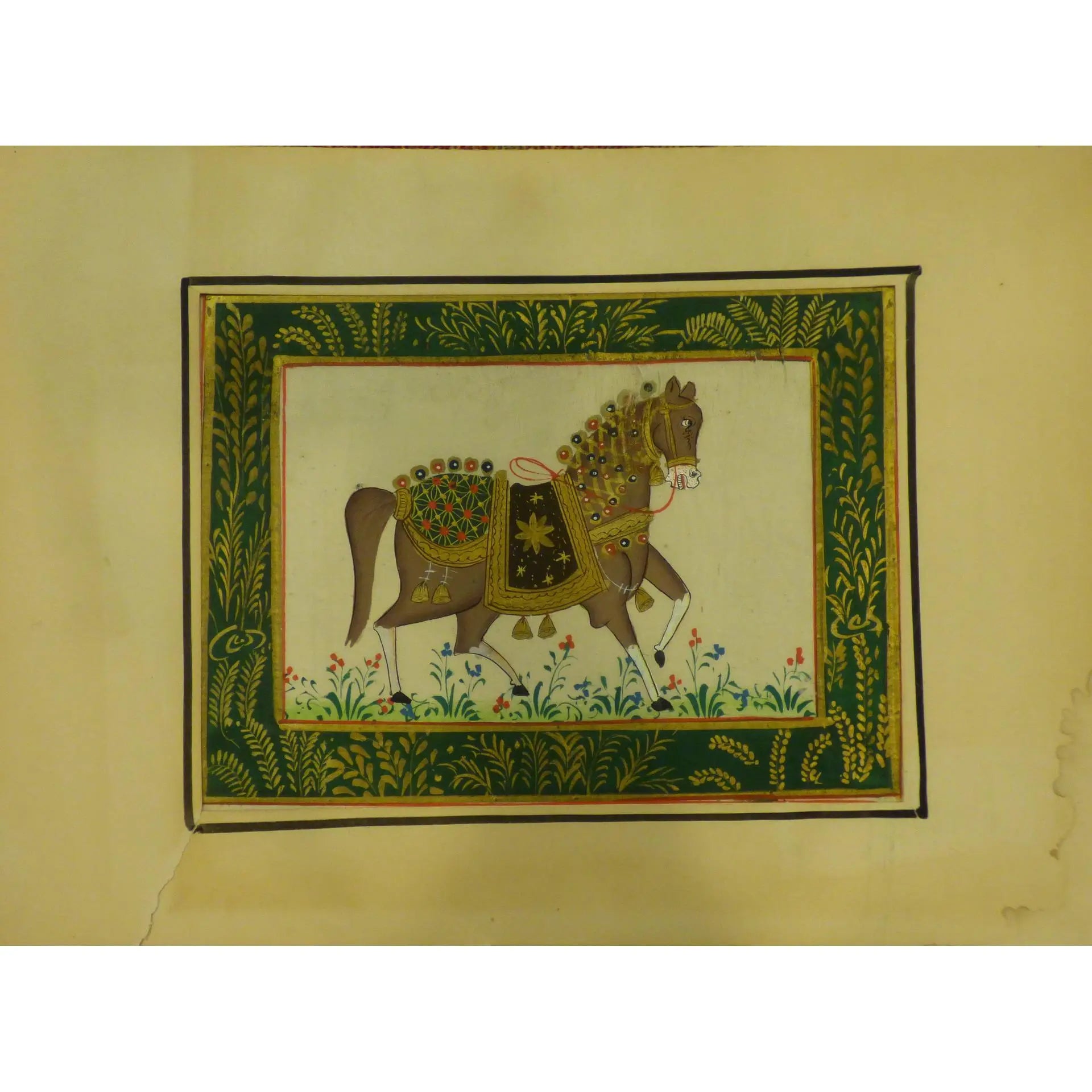 Indian Watercolor Painting Said Ramil Canvas Ready To Hang For Home Wall Art Decoration 12" X 9" Abcp-228